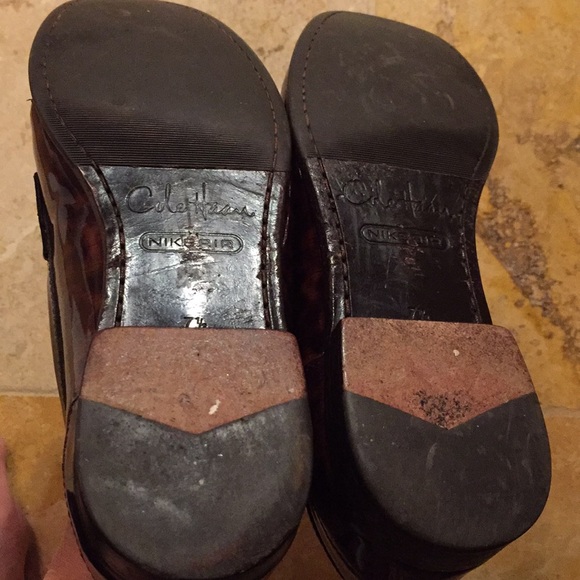 Cole Haan print patent leather loafers well loved - Picture 6 of 8